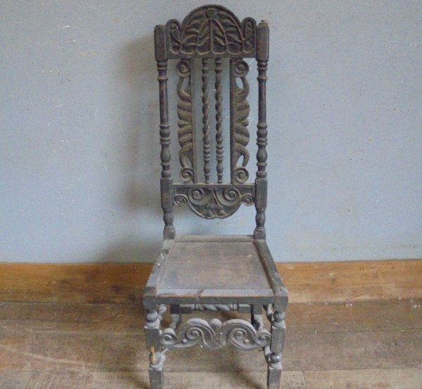 High Back Oak Chair Chair
