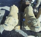 Pair of Bulldog Statues