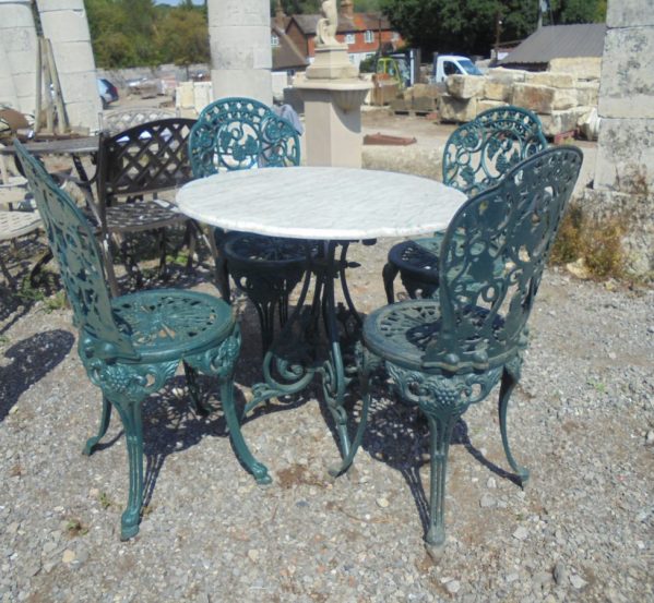 Marble Patio Dining Set