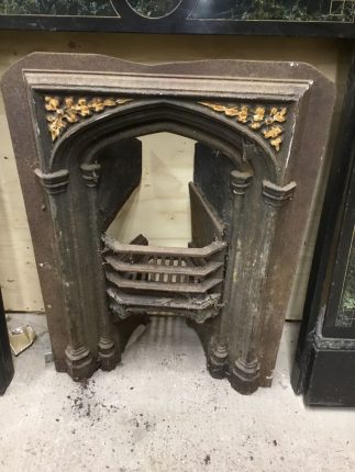 Tall Fire Inset Reclaimed Tall Narrow Fire Insert - Authentic Reclamation