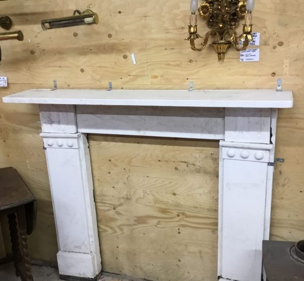 White Painted Slate Fire Surround