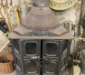 Large Glazed Wood Burner
