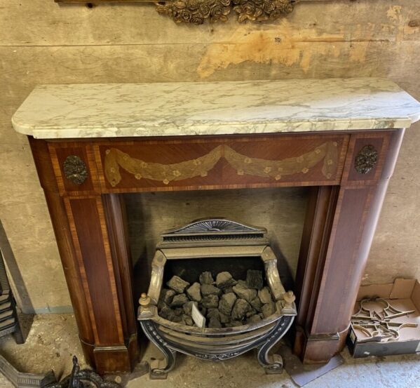 French Style Marble Top Fire Surround