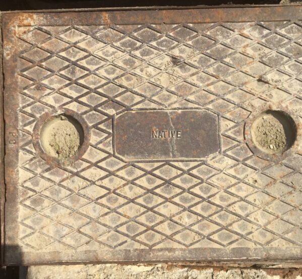 Reclaimed Native Man Hole Cover