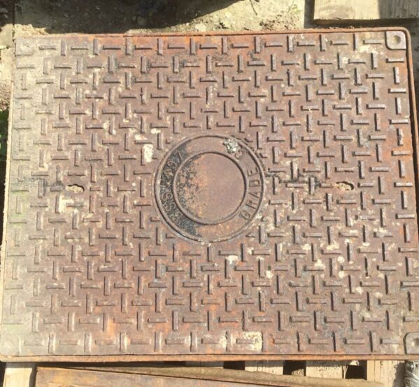 Large Reclaimed Man Hole Cover