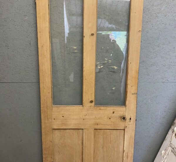 Reclaimed 1/2 Glazed Stripped Door