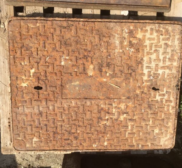 Reclaimed Large Man Hole Cover