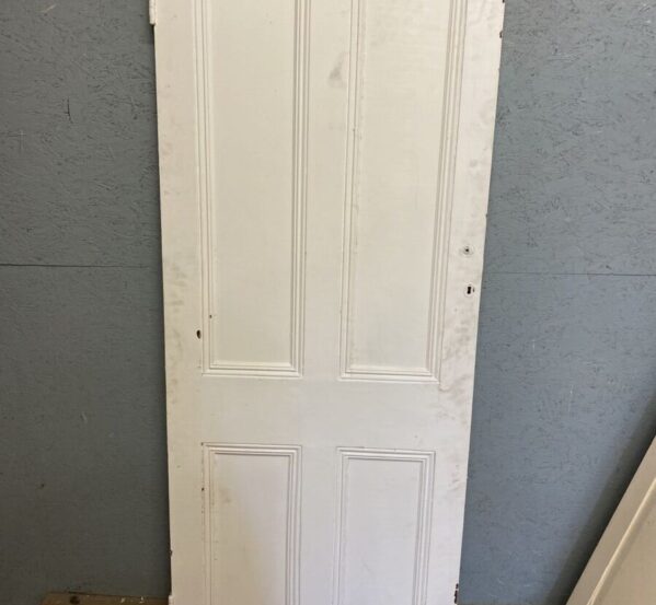 White Painted Four Panel Door