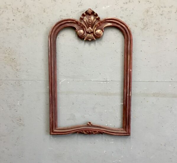 Red Painted Mirror Frame