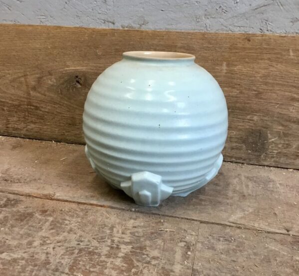 Art Deco Blue Plant Pot