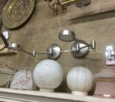 Pair of Silver Wall Lights
