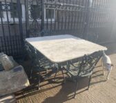 Marble Top Garden Table With Chairs