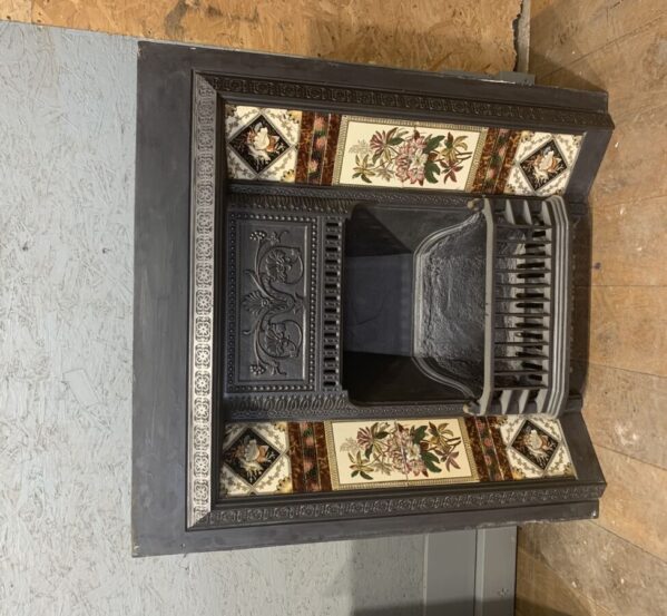 Cast Iron Fire Insert With Tiles