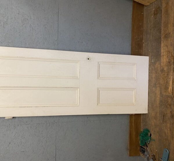 4 Panel White Painted Door
