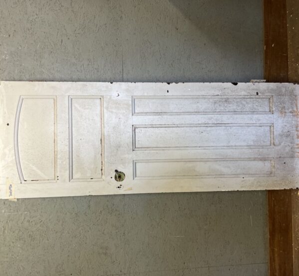 Reclaimed Multi Panel White Painted Door
