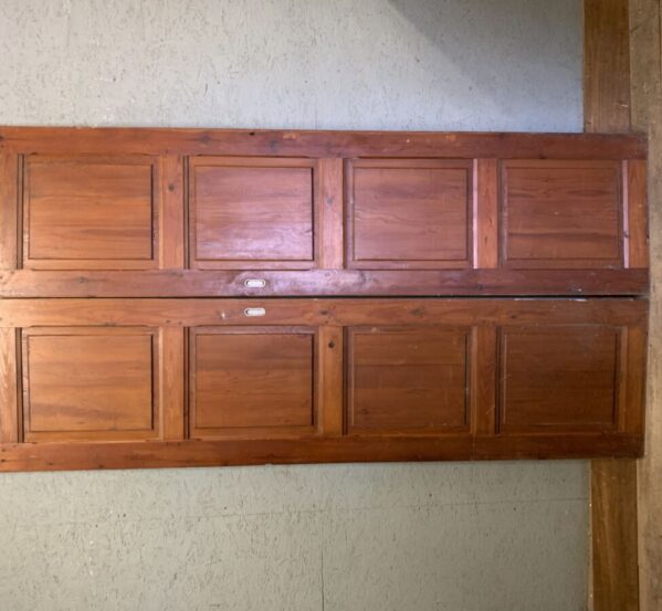 Pair Of Tall Varnished Doors