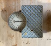 Blue Painted Retro Bathroom Scales