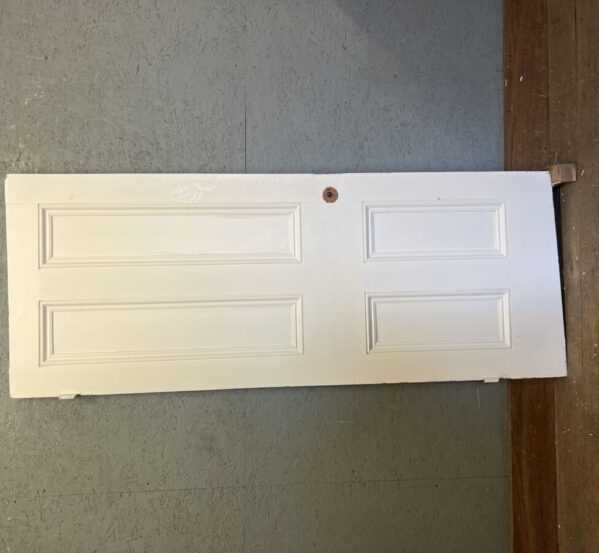 Sloped White Painted 4 Panel