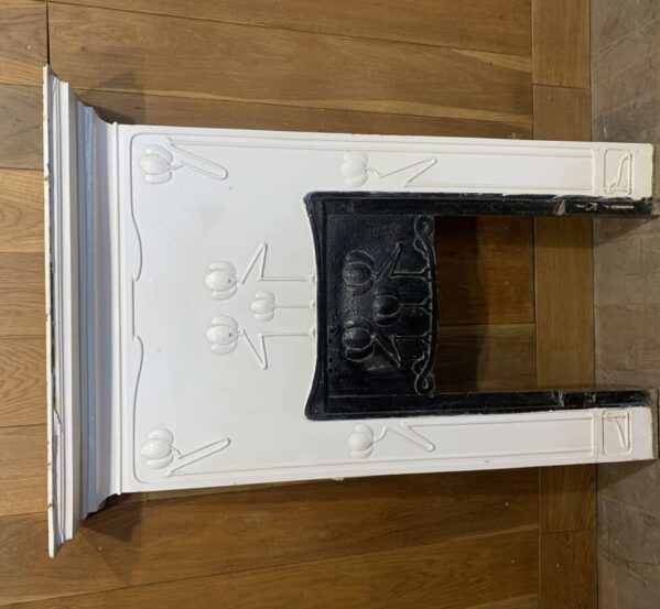 White Painted Metal Fire Surround
