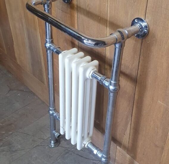 Reclaimed Small Heated Towel Rail