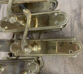 Set of Reclaimed Brass Door Handles