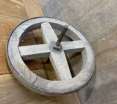 Reclaimed Wooden Wheel with Iron