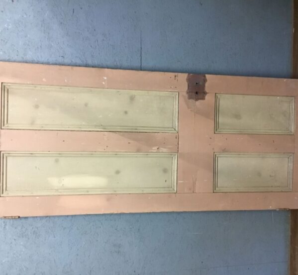 Pink and White Reclaimed Door