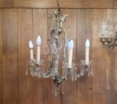 Lovely Reclaimed Glass Chandelier