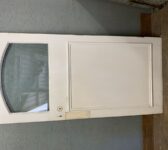 Large White Painted Half Glazed Door