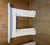 Lovely White Painted Cast Iron Surround