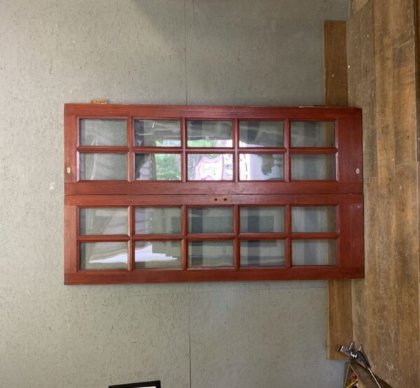 Stained Fully Glazed Double Doors