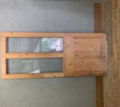 Half Glazed Thick Pine Door