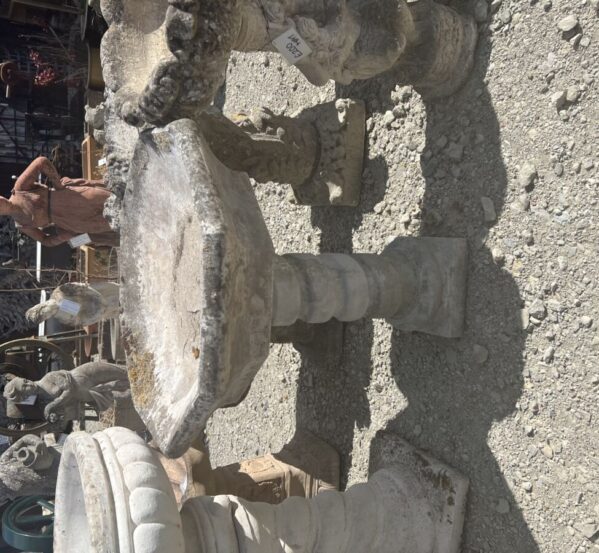 Reclaimed Twisted Base Bird Bath