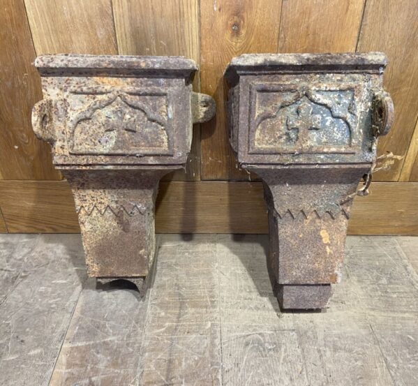 Pair of Damaged Hoppers With Crosses
