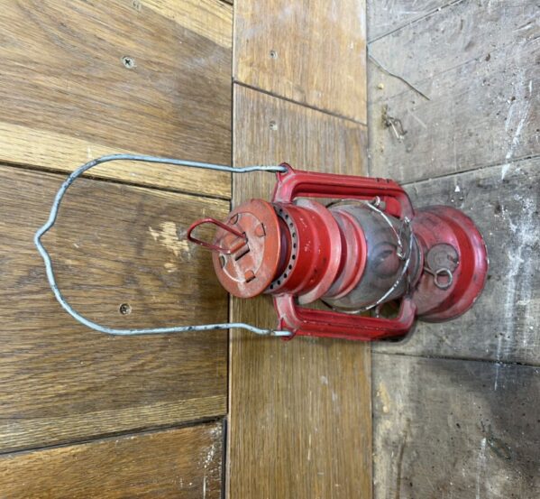 Reclaimed Small Red Lantern