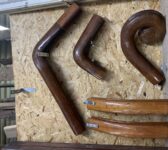 Reclaimed Mahogany Banister Monkey Tails
