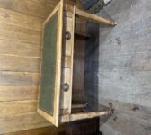Lovely Reclaimed Wooden Table on Wheels