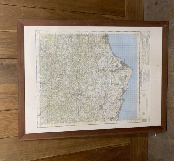 Reclaimed Double Sided Map of Sussex