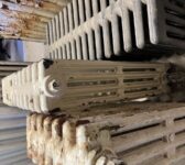 Chipped Painted 12 Section Radiator