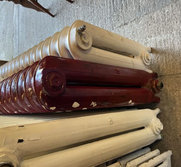 Reclaimed Red 10 Section Radiator