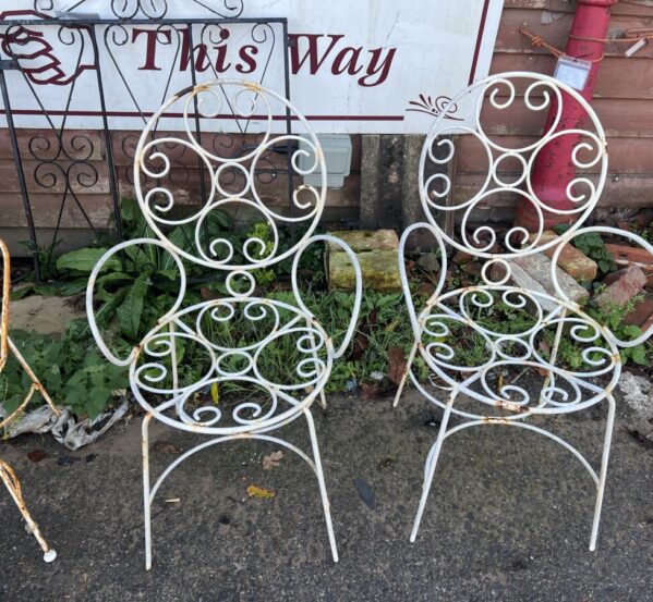 Pair of Good Quality Painted Chairs
