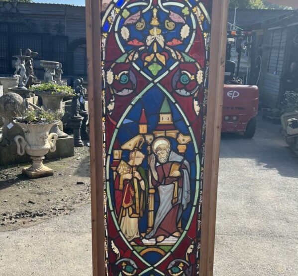 Stunning Aged Stained Glass Window