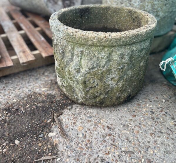 Large Weathered Floral Pot