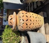 Large Terracotta Urn/ Light