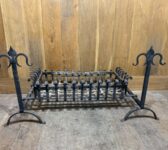 Large Reclaimed Iron Fire Basket