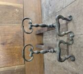 Pair of Small Brass Dogs