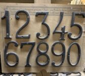 Black Cast Iron Door Numbers