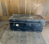 Pair of Black Metal Trunks