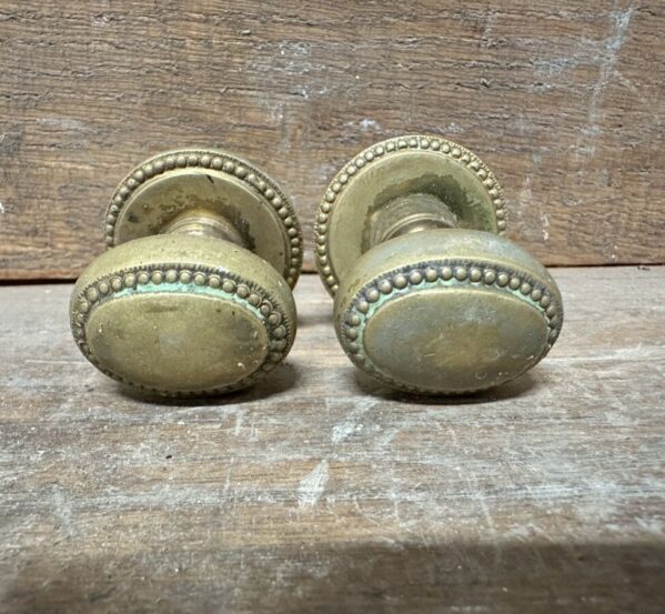 Pair of Brass Oval Cupboard Handles