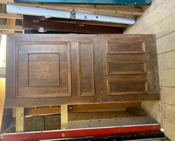 Reclaimed Half Panelled and Painted Door
